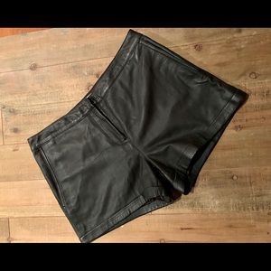 ABS Allen Shwartz leather shorts size S